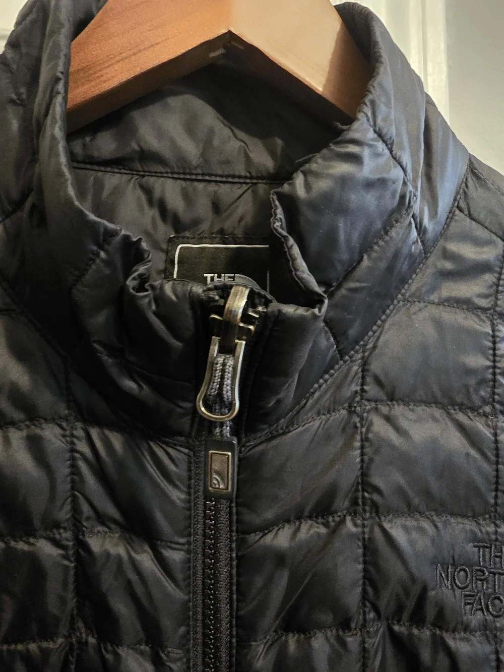 The North Face Men’s Black Quilted Jacket...VERY THIN JACKET